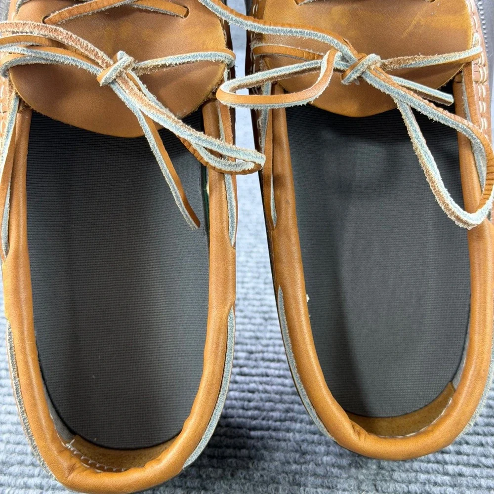 LL Bean Rubber Moc Bean Boots Mens 12 M Brown Tan Waterproof Shoes 175061 USA
